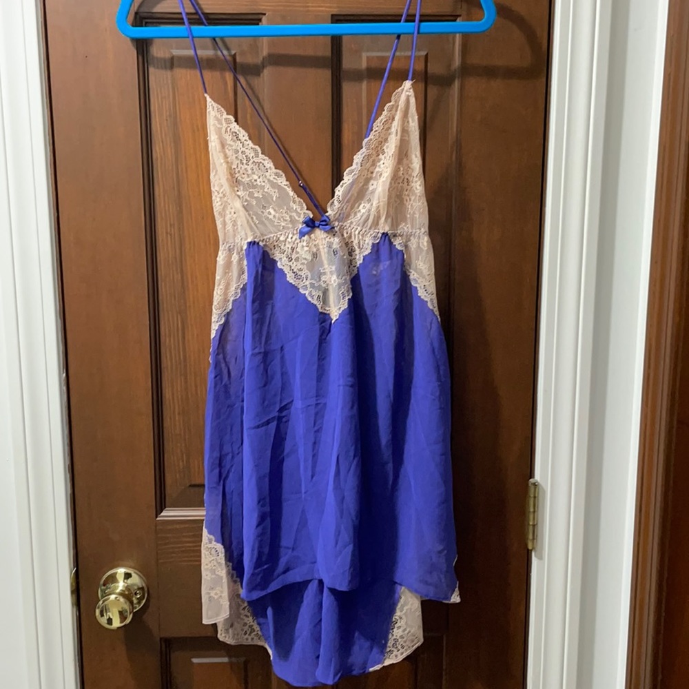 Victoria’s Secret Babydoll Sheer Purple Nude Lg